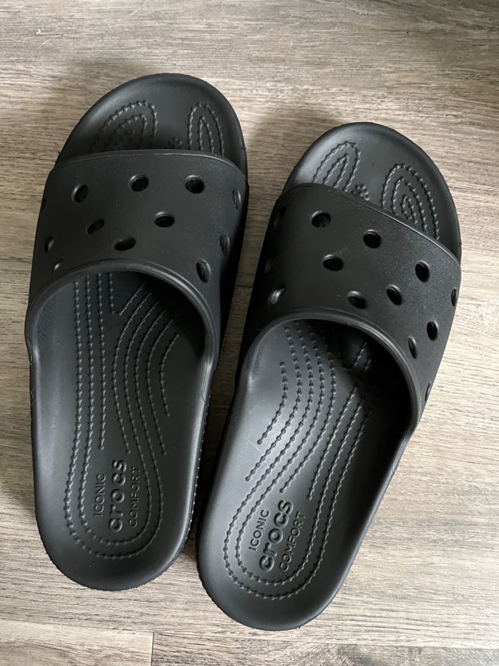 CROCS Black Slide Sandals